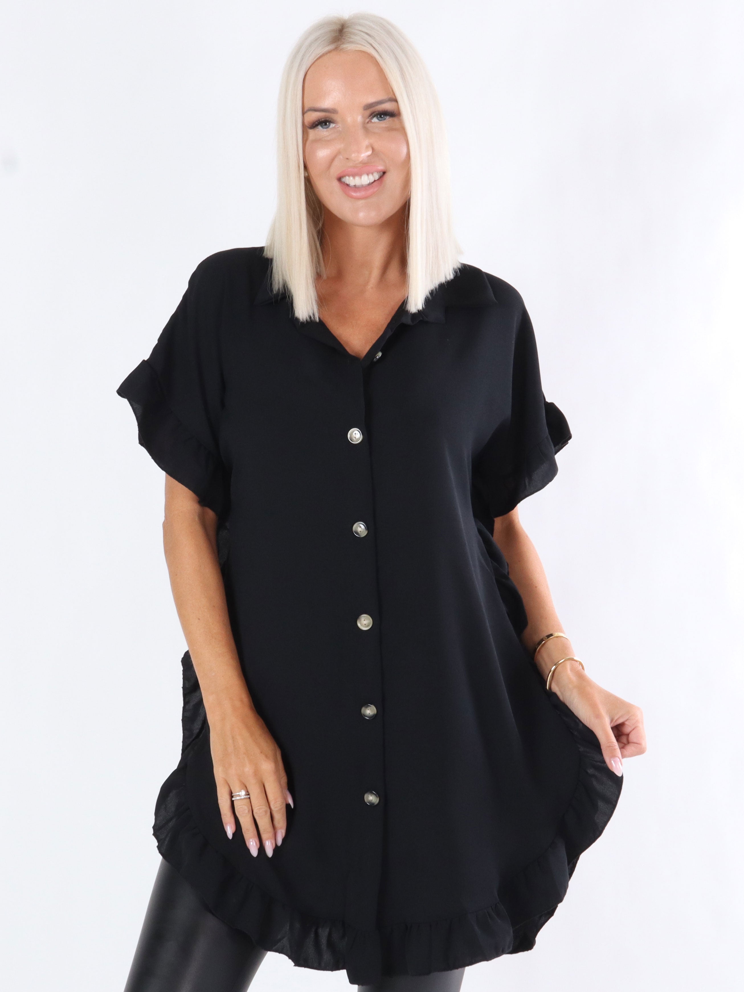 Lai - Skjorte med søde flæsekanter